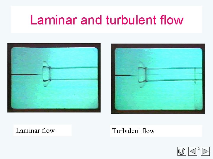 Laminar and turbulent flow Laminar flow Turbulent flow 3 
