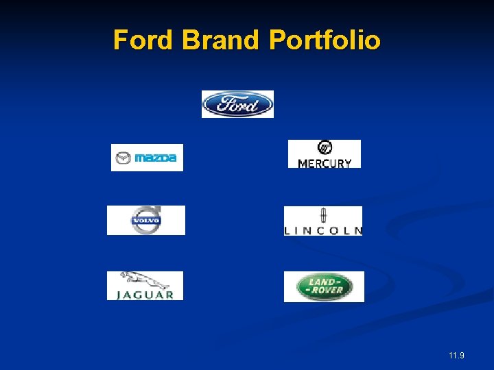 Ford Brand Portfolio 11. 9 