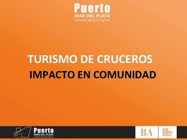 TURISMO DE CRUCEROS IMPACTO EN COMUNIDAD 