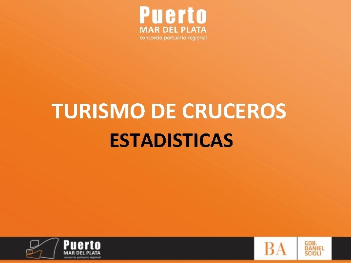 TURISMO DE CRUCEROS ESTADISTICAS 