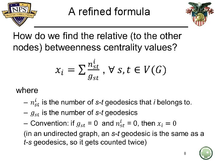 A refined formula • 8 