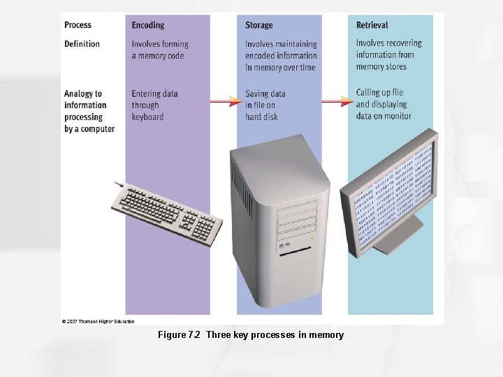 Figure 7. 2 Three key processes in memory 