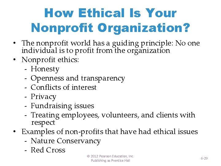 How Ethical Is Your Nonprofit Organization? • The nonprofit world has a guiding principle: