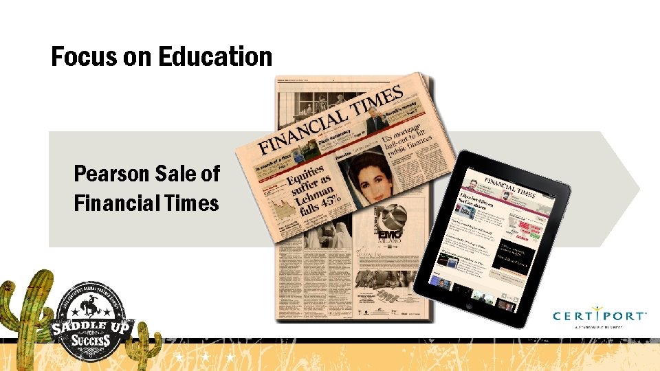 Focus on Education Pearson Sale of Financial Times 