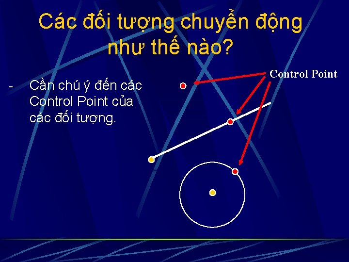 Các đối tượng chuyển động như thế nào? - Cần chú ý đến các