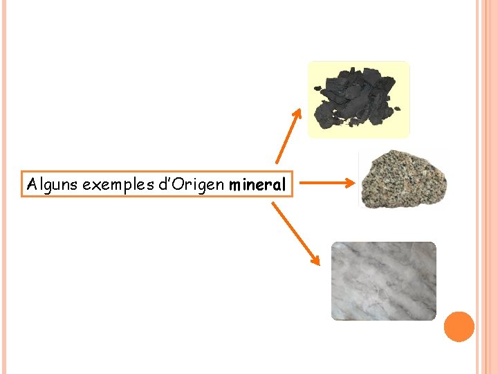 Alguns exemples d’Origen mineral 