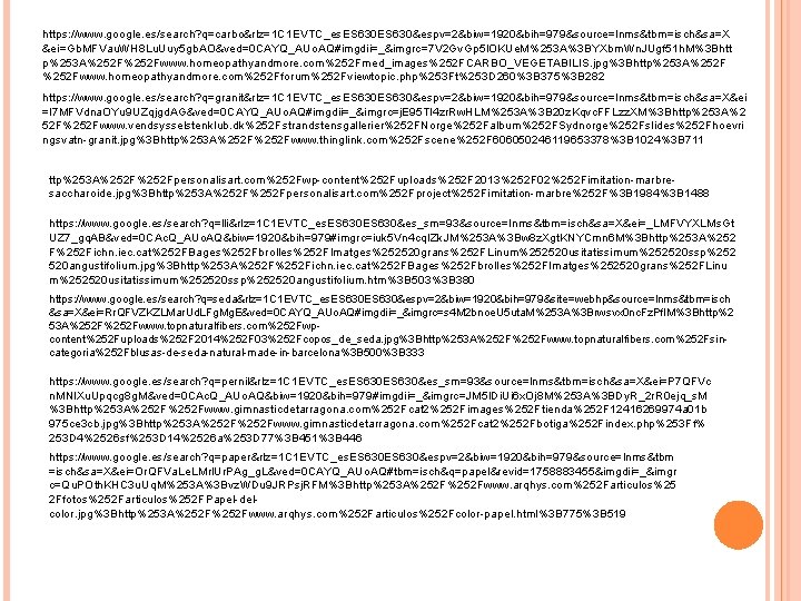 https: //www. google. es/search? q=carbo&rlz=1 C 1 EVTC_es. ES 630&espv=2&biw=1920&bih=979&source=lnms&tbm=isch&sa=X &ei=Gb. MFVau. WH 8