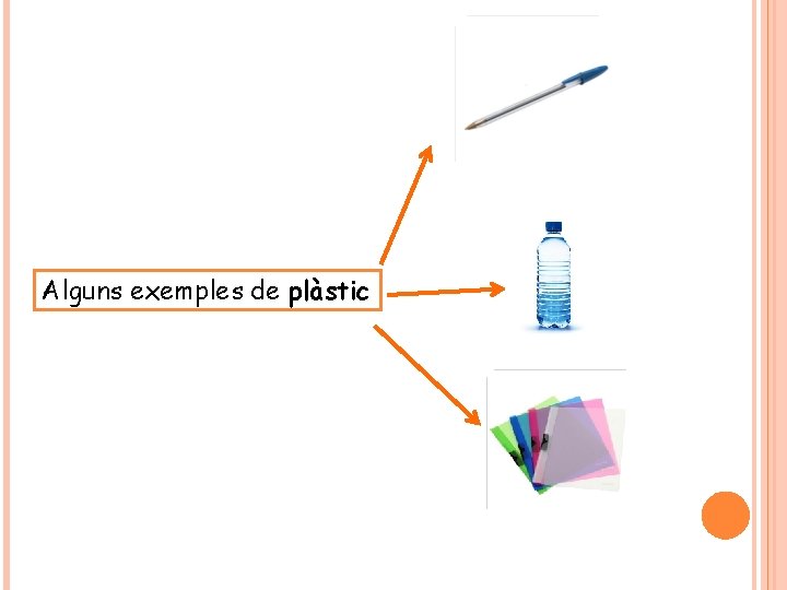 Alguns exemples de plàstic 