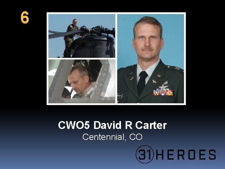 6 CWO 5 David R Carter Centennial, CO 