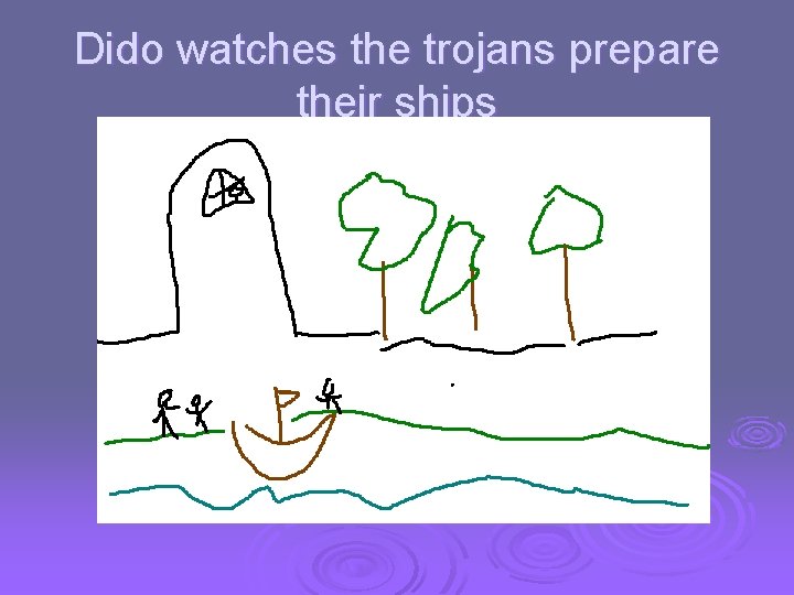 Dido watches the trojans prepare their ships 