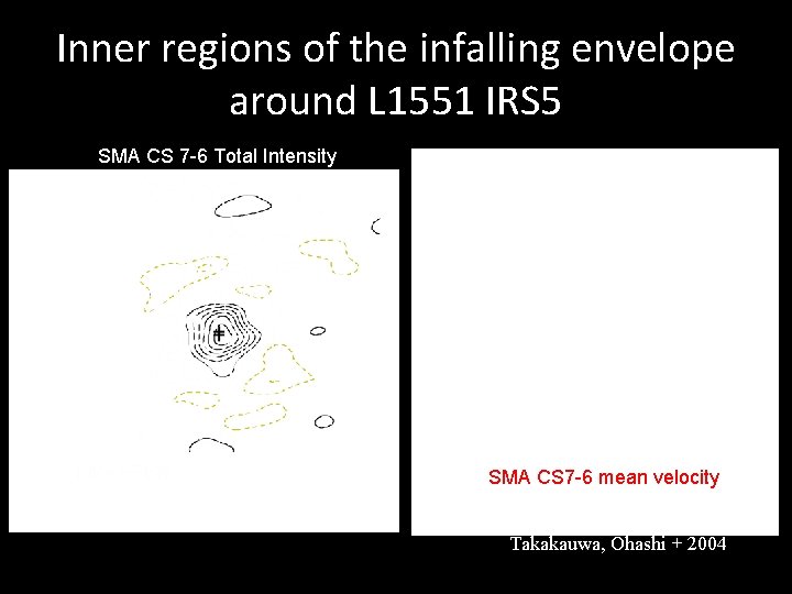 Inner regions of the infalling envelope around L 1551 IRS 5 SMA CS 7