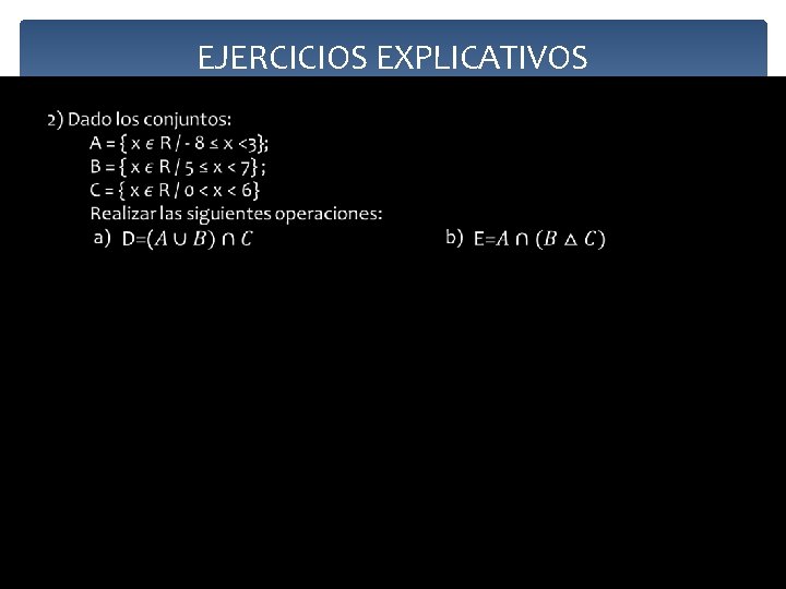 EJERCICIOS EXPLICATIVOS 