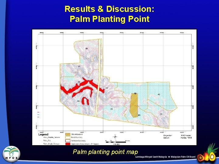 Results & Discussion: Palm Planting Point Palm planting point map 33 