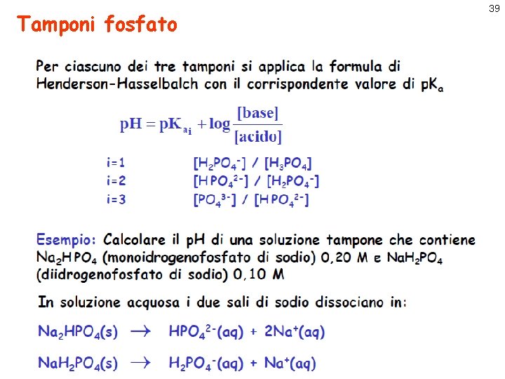 Tamponi fosfato 39 