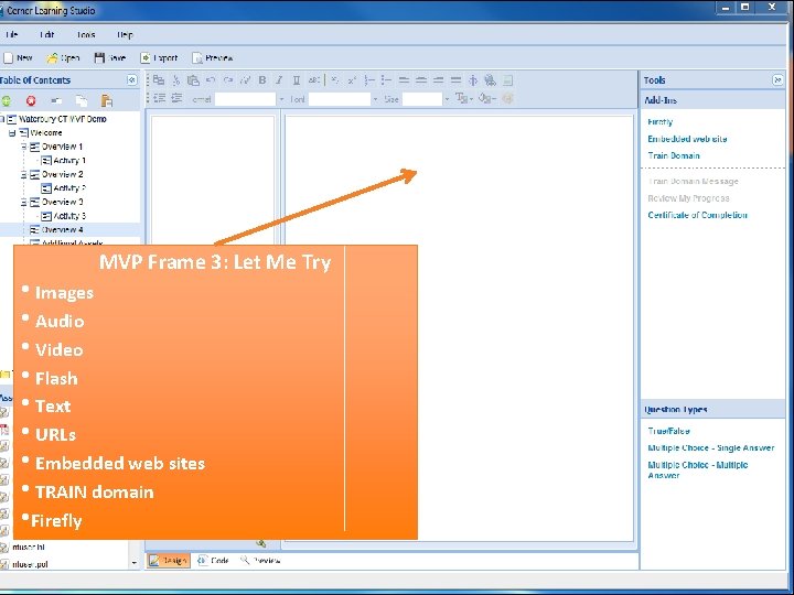 Cerner Learning Studio: Content Types, MVP Frame 3: Let Me Try • Images •