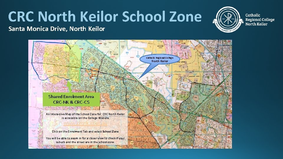 CRC North Keilor School Zone Santa Monica Drive, North Keilor Catholic Regional College North