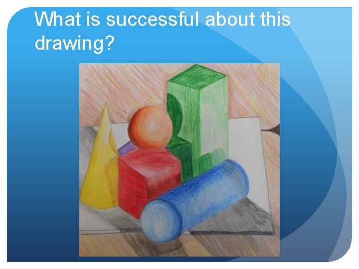 What is successful about this drawing? What is successful about this drawing?