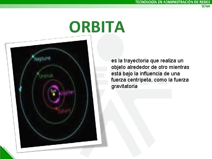 ORBITA es la trayectoria que realiza un objeto alrededor de otro mientras está bajo