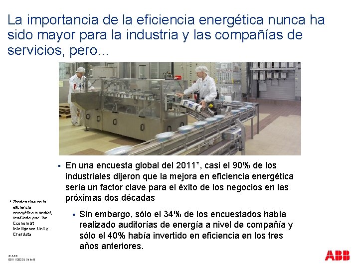 La importancia de la eficiencia energética nunca ha sido mayor para la industria y