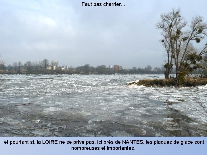 Faut pas charrier. . . et pourtant si, la LOIRE ne se prive pas,