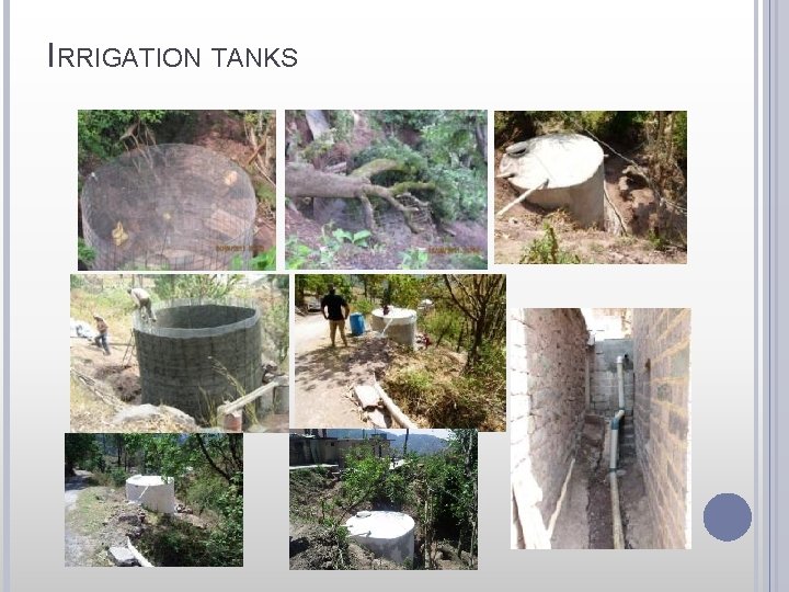 IRRIGATION TANKS 