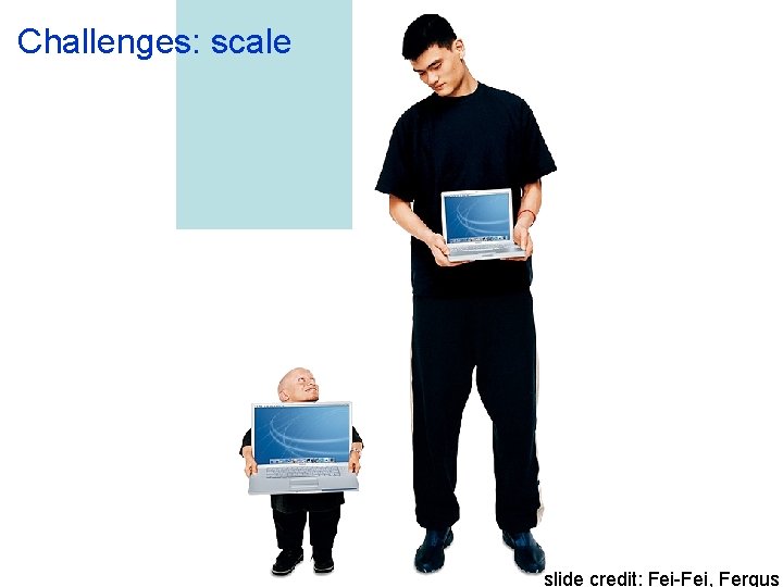 Challenges: scale slide credit: Fei-Fei, Fergus 