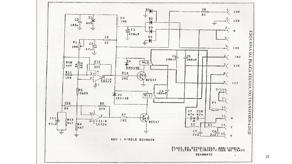 ESQUEMA ELETRÔNICO 21 