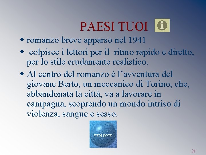 PAESI TUOI w romanzo breve apparso nel 1941 w colpisce i lettori per il