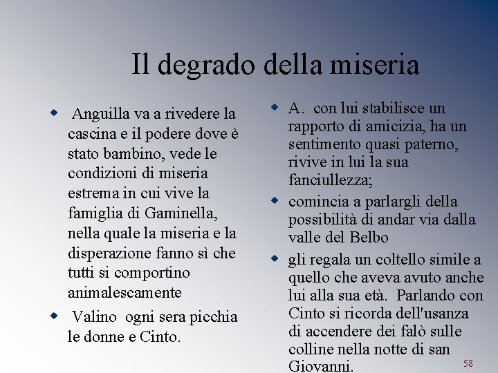 Il degrado della miseria w Anguilla va a rivedere la cascina e il podere