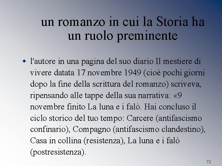 un romanzo in cui la Storia ha un ruolo preminente w l'autore in una