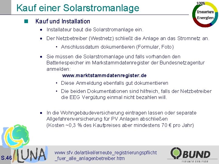 Kauf einer Solarstromanlage n Kauf und Installation · Installateur baut die Solarstromanlage ein. ·