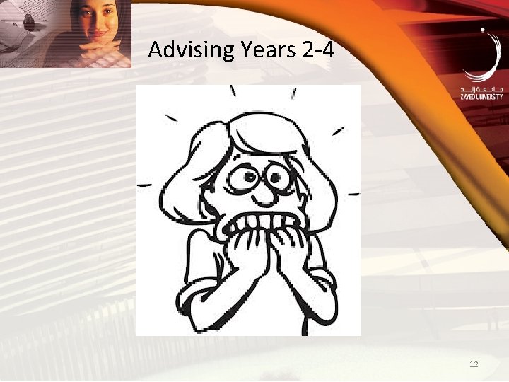 Advising Years 2 -4 12 