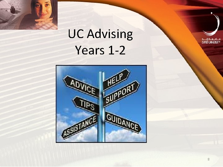 UC Advising Years 1 -2 8 