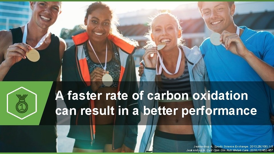 A faster rate of carbon oxidation can result in a better performance Jeukendrup A.