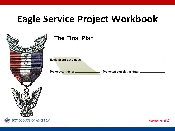 Eagle Service Project Workbook The Final Plan 