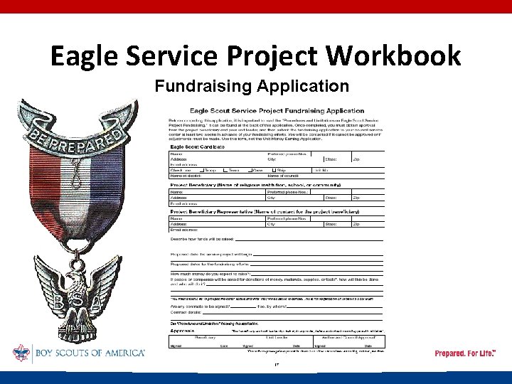 Eagle Service Project Workbook Fundraising Application 