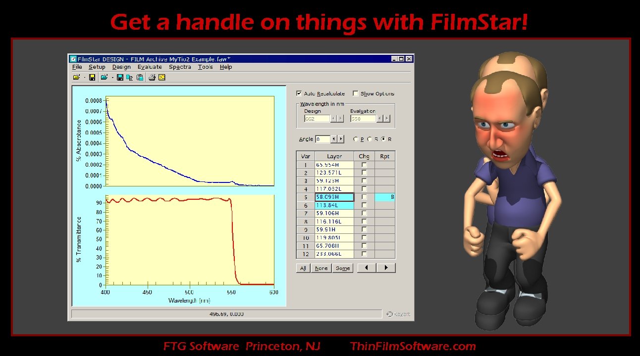 Get a handle on things with Film. Star! FTG Software Princeton, NJ Thin. Film.
