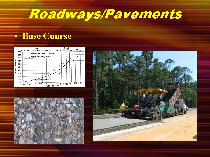 Roadways/Pavements ▪ Base Course 