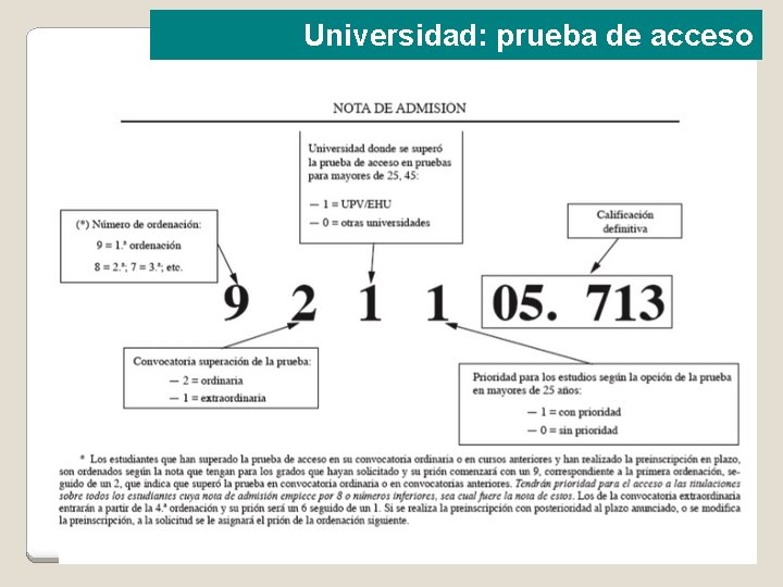 Universidad: prueba de acceso 