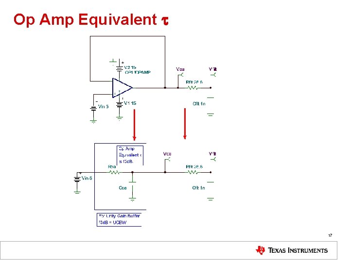 Op Amp Equivalent t 17 