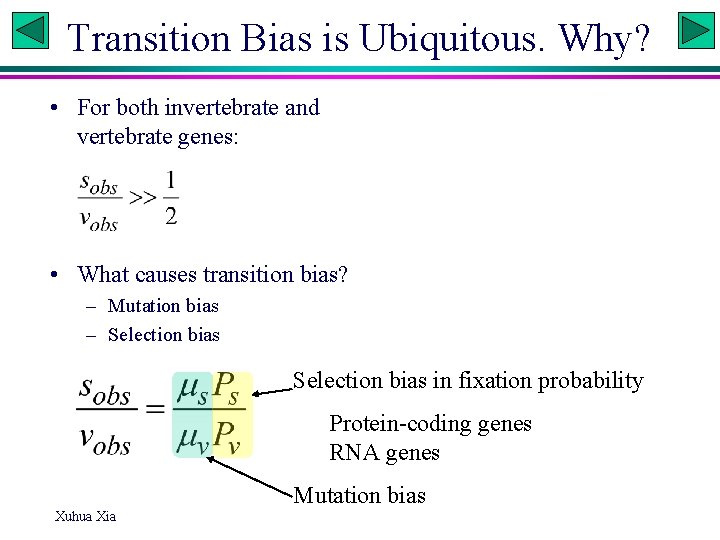 Transition Bias is Ubiquitous. Why? • For both invertebrate and vertebrate genes: • What