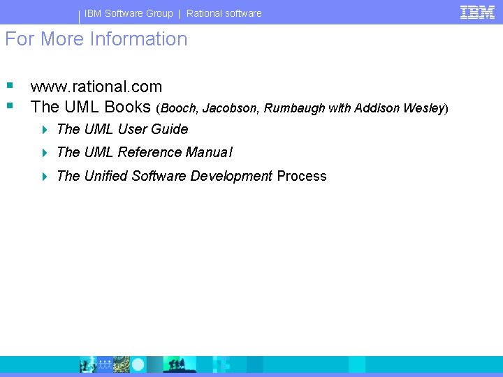 IBM Software Group | Rational software For More Information § www. rational. com §