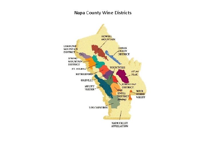 Napa County Wine Districts 