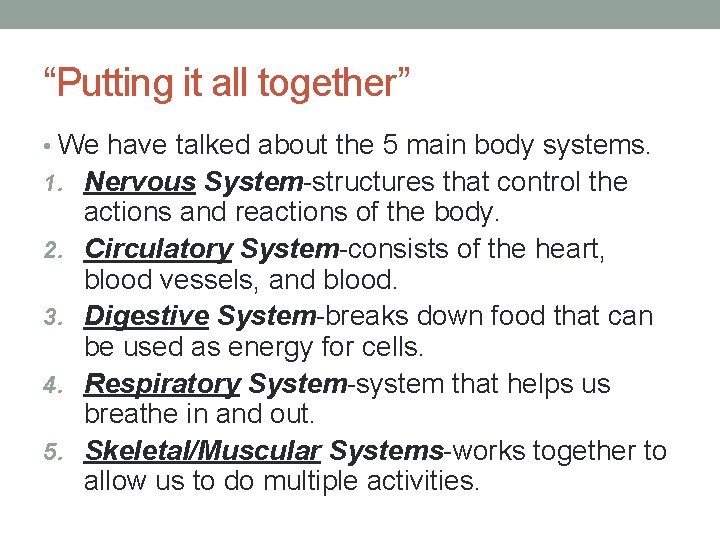 the controls all other parts of our body
