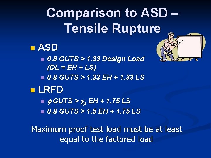 Comparison to ASD – Tensile Rupture n ASD n n n 0. 8 GUTS Comparison to ASD – Tensile Rupture n ASD n n n 0. 8 GUTS