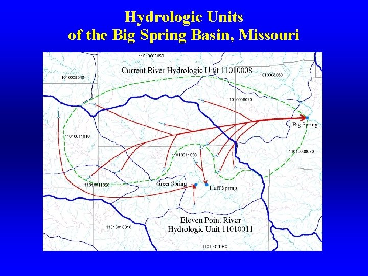 Hydrologic Units of the Big Spring Basin, Missouri 