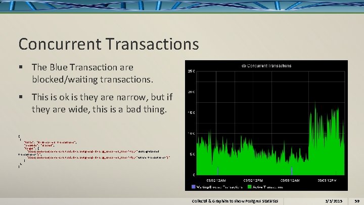 Concurrent Transactions § The Blue Transaction are blocked/waiting transactions. § This is ok is