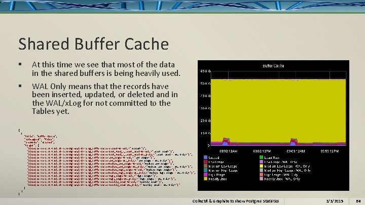 Shared Buffer Cache § At this time we see that most of the data