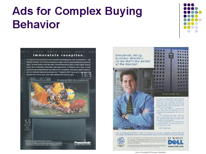 Ads for Complex Buying Behavior 