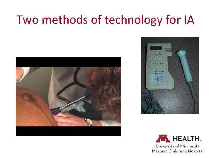 Two methods of technology for IA 